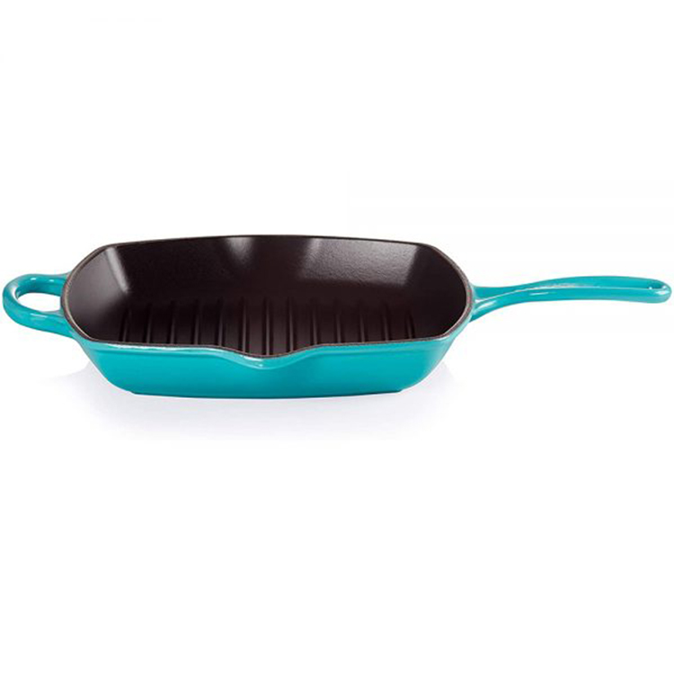 Chảo nướng vuông Le Creuset 26cm Karibik Blau