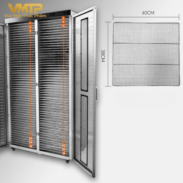 Máy Sấy Thực Phẩm Công Nghiệp 108 Khay SS-108H