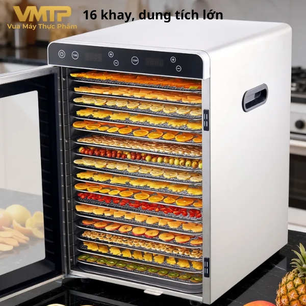 Máy Sấy Thực Phẩm Công Nghiệp 16 Khay SS-16C