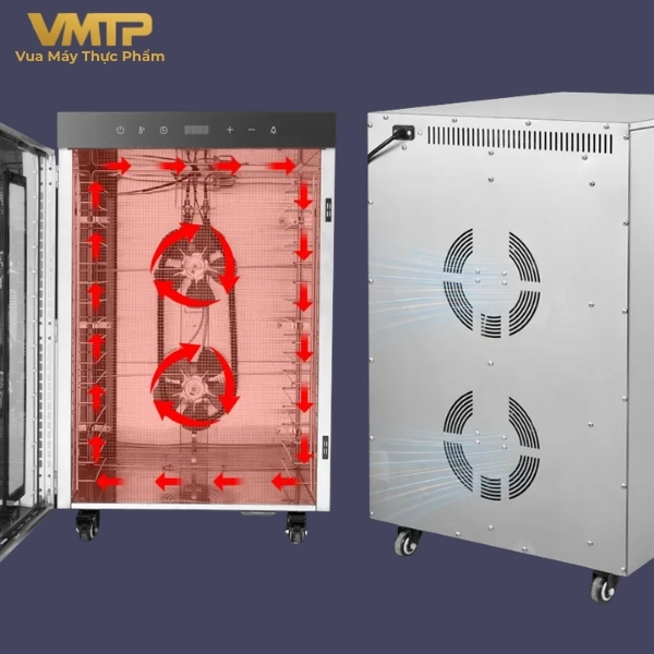 Máy Sấy Thực Phẩm Công Nghiệp 16 Khay SS-16H