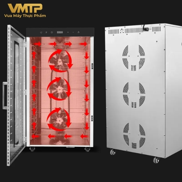 Máy Sấy Thực Phẩm Công Nghiệp 24 Khay SS-24H