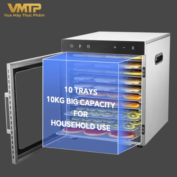 Máy Sấy Thực Phẩm Gia Đình 10 Khay SS-10H