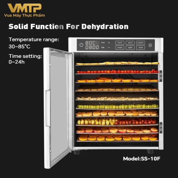 Máy Sấy Thực Phẩm Gia Đình 10 Khay SS-10F