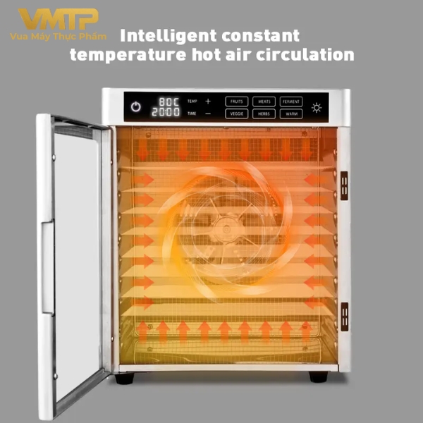 Máy Sấy Thực Phẩm Gia Đình 10 Khay SS-10F