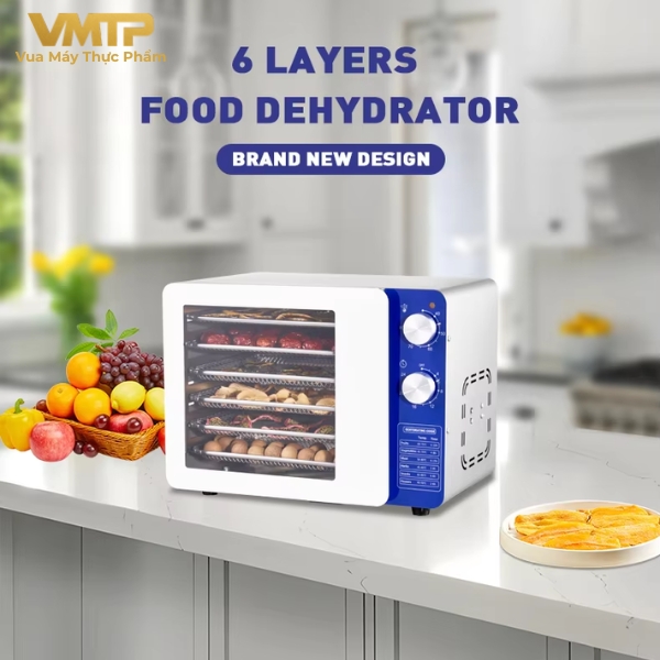 Máy Sấy Thực Phẩm Gia Đình 6 Khay SS-06J