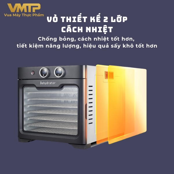 Máy Sấy Thực Phẩm Gia Đình 8 Khay DSC-08A