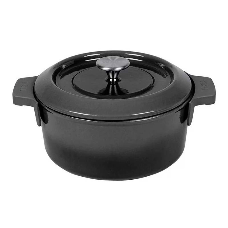 Nồi gang Woll Iron Pots 24cm Carbon Grey