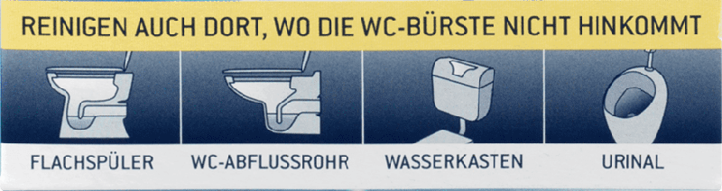 Ưu điểm của viên tẩy bồn cầu DENKMIT WC-Reiniger Tabs, 16 viên