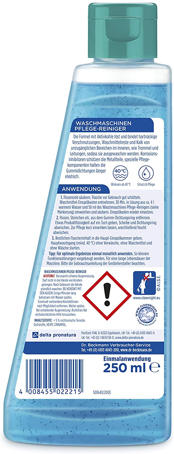 Dung dịch vệ sinh máy giặt Dr.Beckmann 250 ml