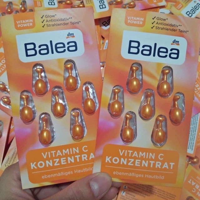 Thành phần của Viên nang dưỡng da Balea Konzentrat Vitamin C, 7 ngày