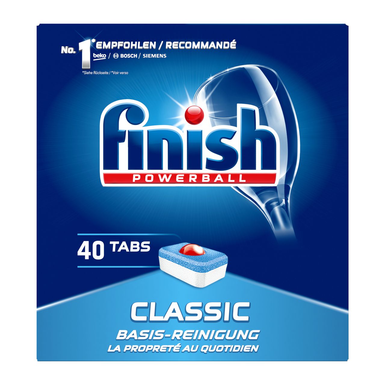 Mô tả Sản phẩm Viên rửa bát Finish Classic 40 viên