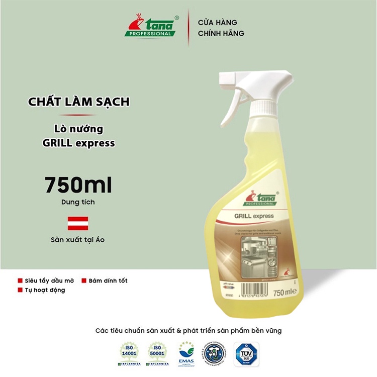 Chất tẩy làm sạch lò nướng Tana Grill Express