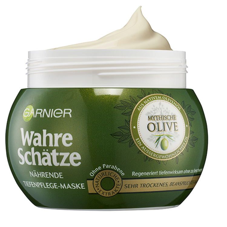 Dầu ủ tóc Garnier Wahre Schatze Mythische Olive 300ml