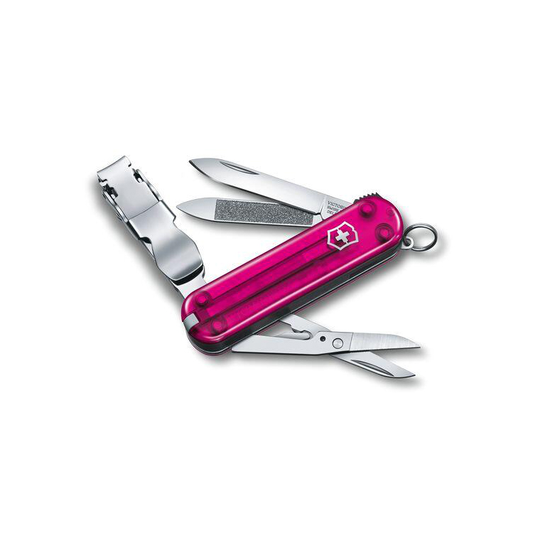 Dụng cụ đa năng Victorinox Nail Clip 580 Pink Transp 0.6463.T5