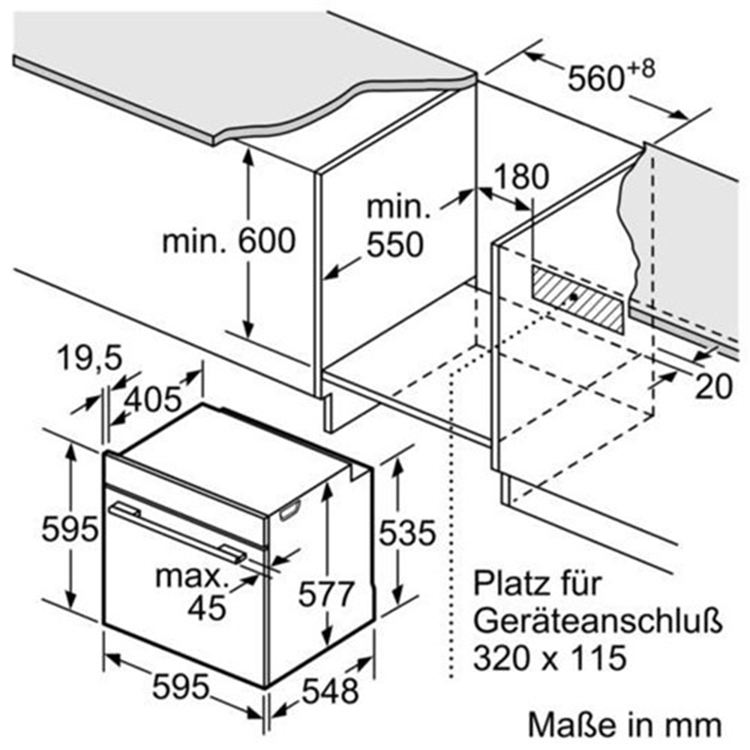 Lò nướng Bosch HBG633BS1A 