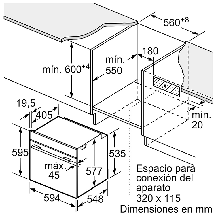 Lò nướng Bosch HBG635NS1