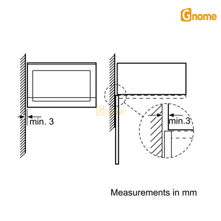 Kích thước lắp đặt Lò Vi Sóng Bosch BFL523MS0B