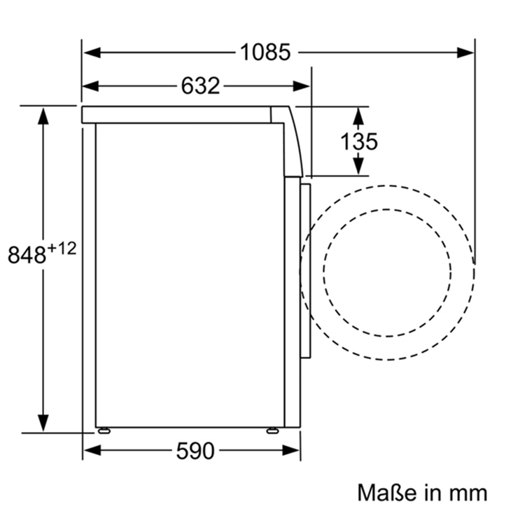 Máy giặt Bosch WAV28E43 Seri 8 cửa trước 9kg