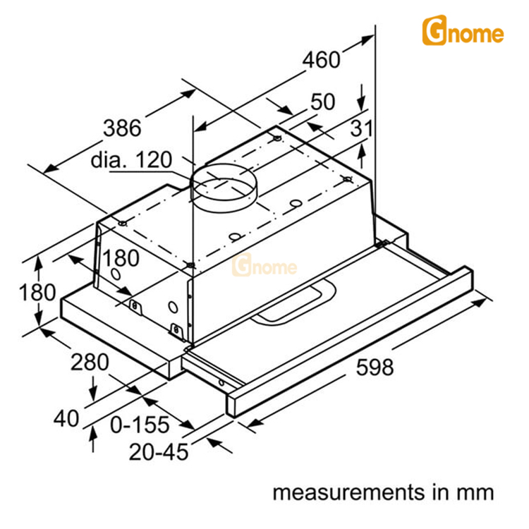 Máy hút mùi Bosch DHI623GSG