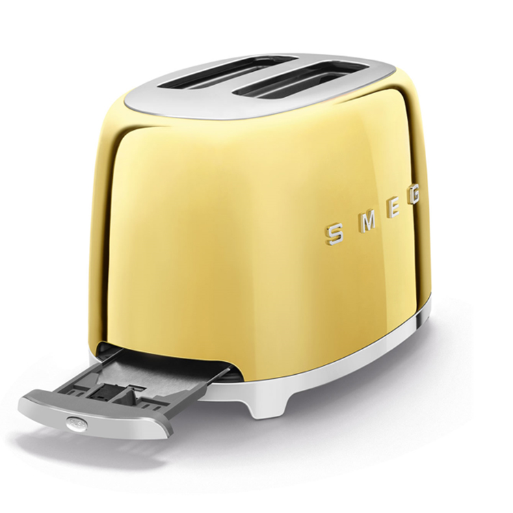 Máy nướng bánh mì Smeg TSF01GOEU Gold Glossy