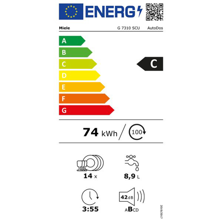 Máy rửa bát Miele G 7310 SCU AutoDos 