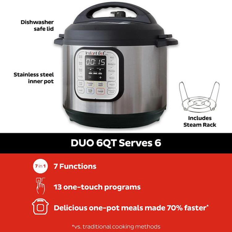 Nồi áp suất Instant Pot Dou 7in1 6qt