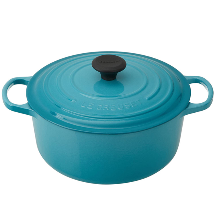 Nồi gang Le Creuset Brater Rund Evo 20cm Caribe Blue