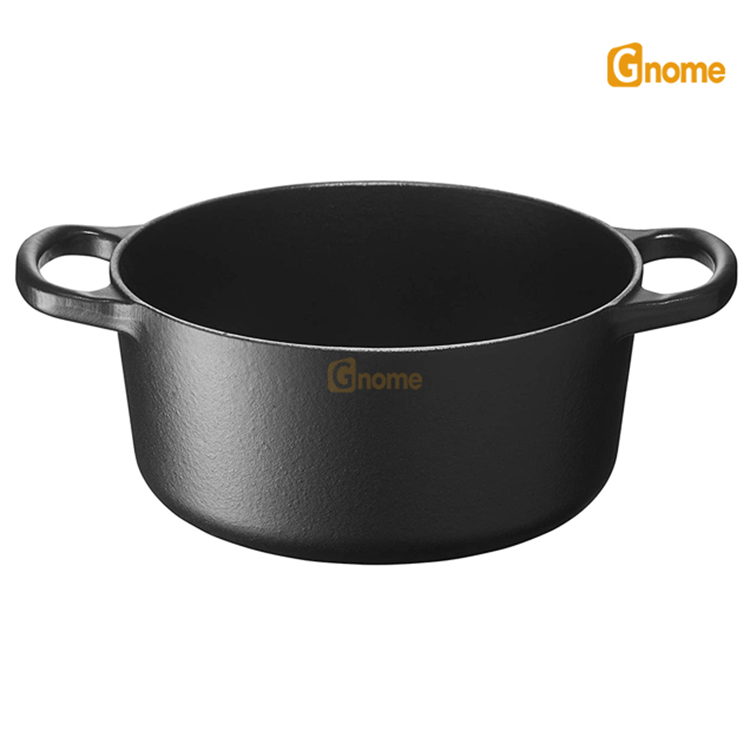 Nồi gang LeCreuset Bräter Rund Evo 20cm Schwarz Matt