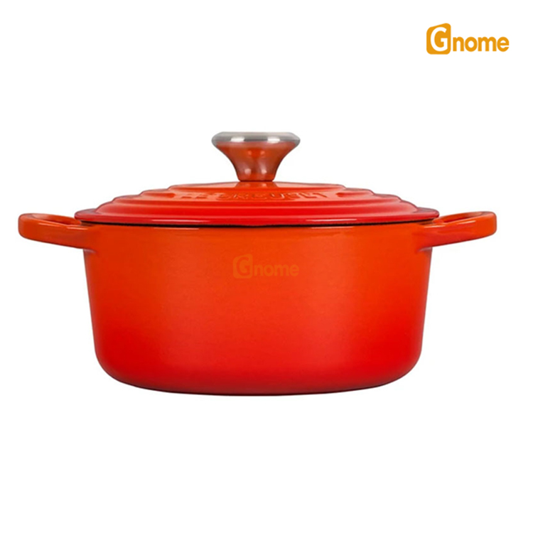 Nồi gang LeCreuset Evo màu cam Flame 18cm