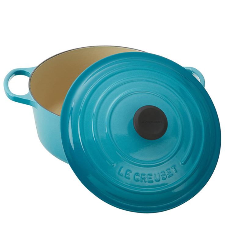 Nồi gang Le Creuset Brater Rund Evo 20cm Caribe Blue