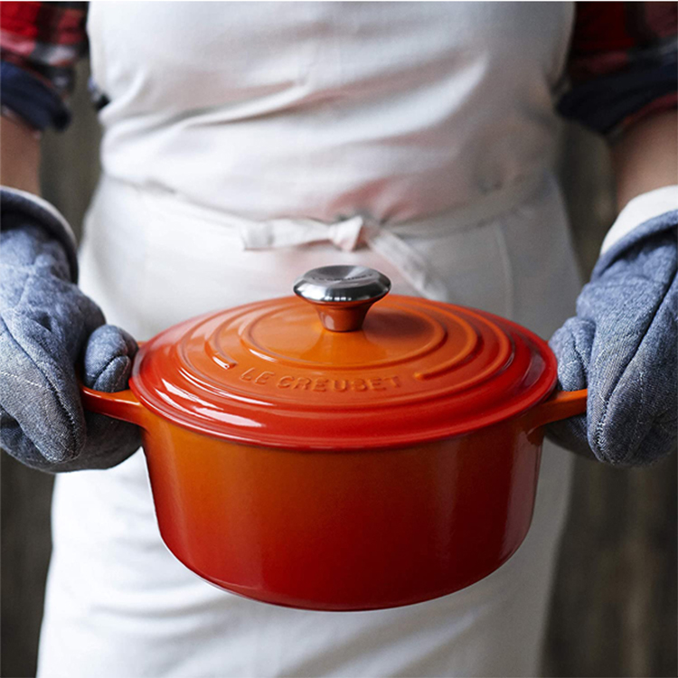 Nồi gang Le Creuset Brater Rund Evo 20cm Orange