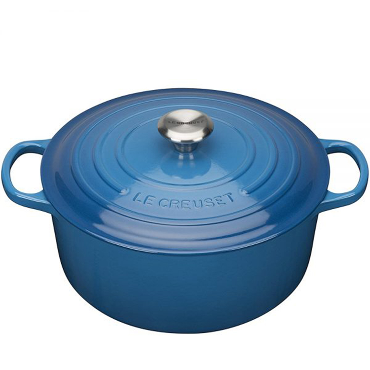 Nồi gang Le Creuset Brater Rund Evo 24cm Blue Marseille