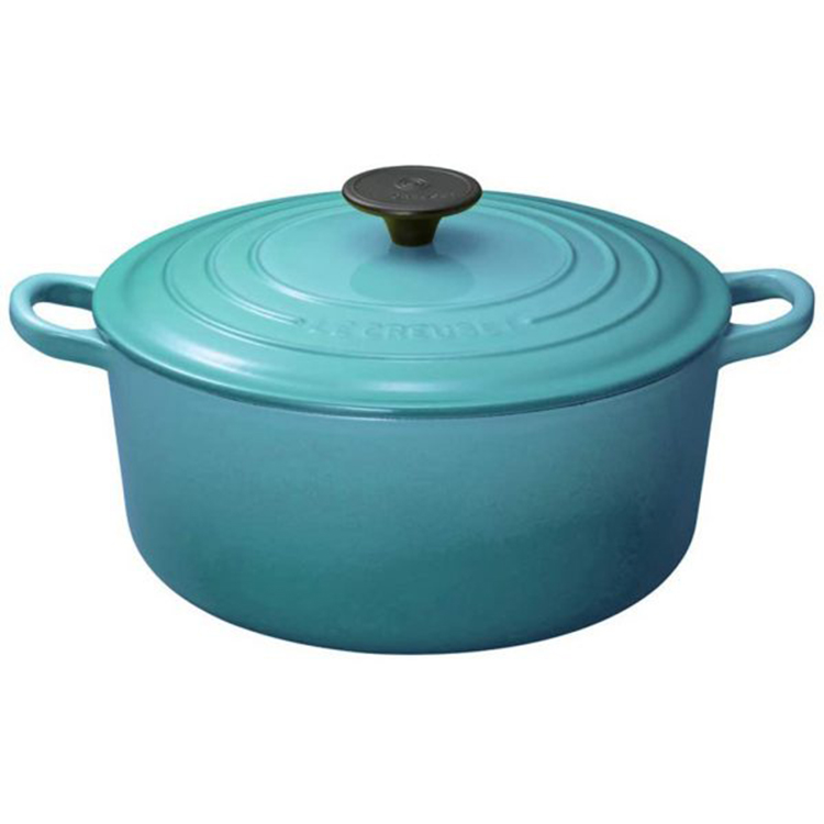 Nồi gang Le Creuset màu xanh Caribbean 24cm