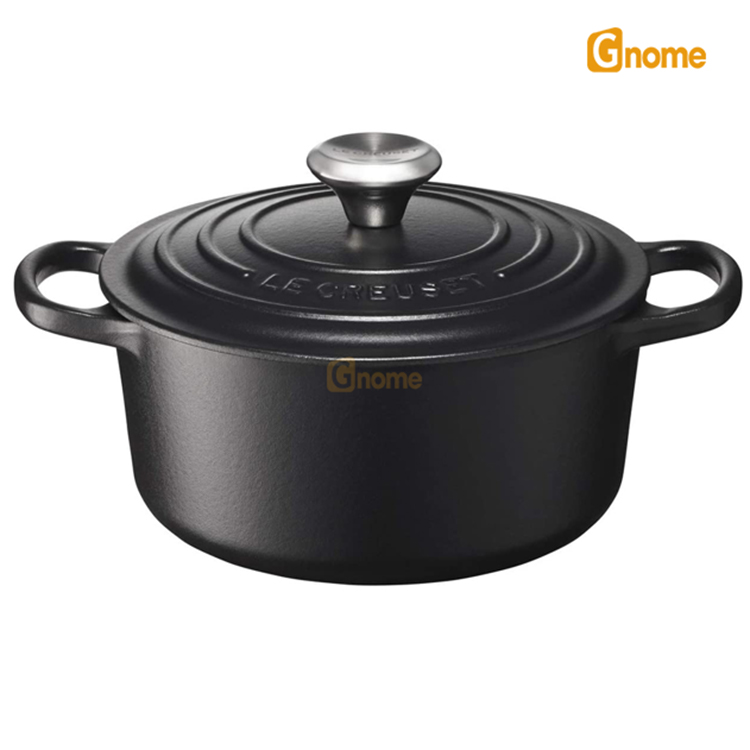 Nồi gang LeCreuset Bräter Rund Evo 20cm Schwarz Matt