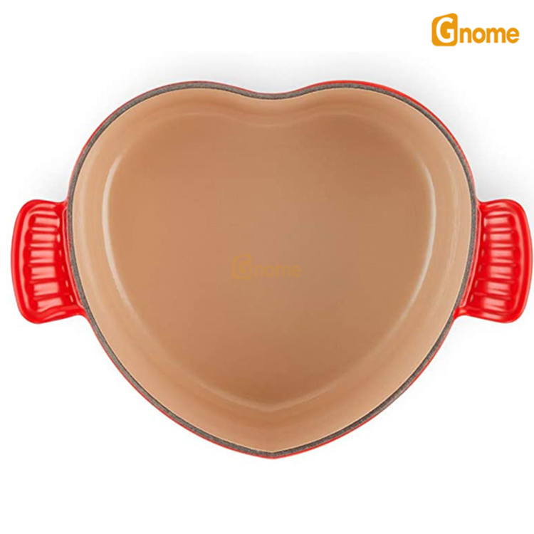 Nồi gang Le Creuset Heart Casserole Cerise 20cm