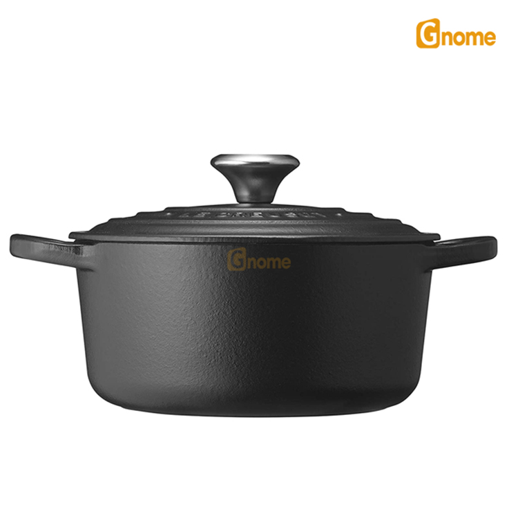 Nồi gang LeCreuset Bräter Rund Evo 20cm Schwarz Matt