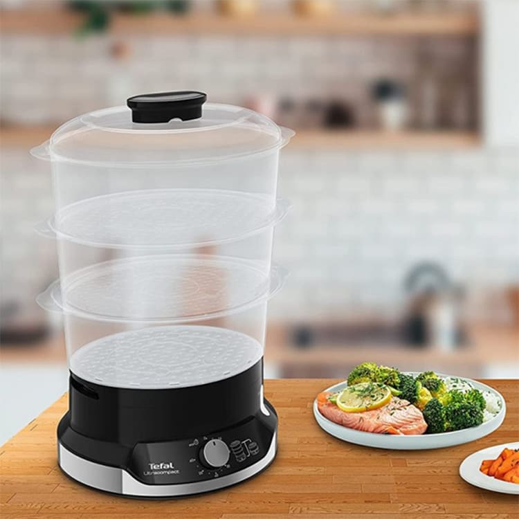 Nồi Hấp Điện 3 Tầng Tefal Ultra Compact VC2048