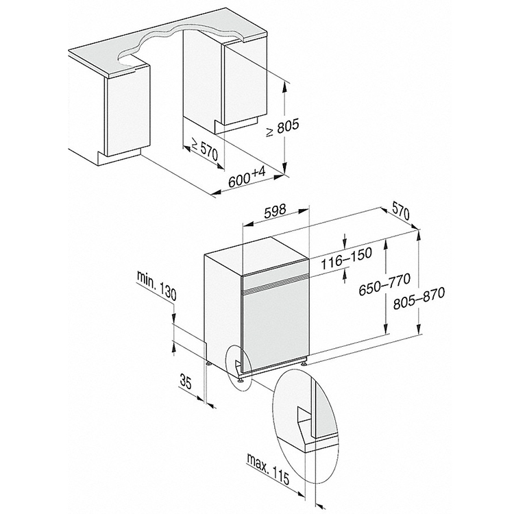 Máy Rửa Bát Miele G 7410 SCi AutoDos