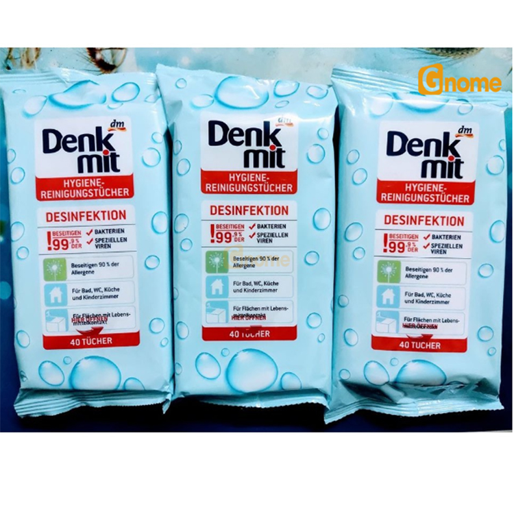 Túi giấy ướt Denkmit 40 tờ