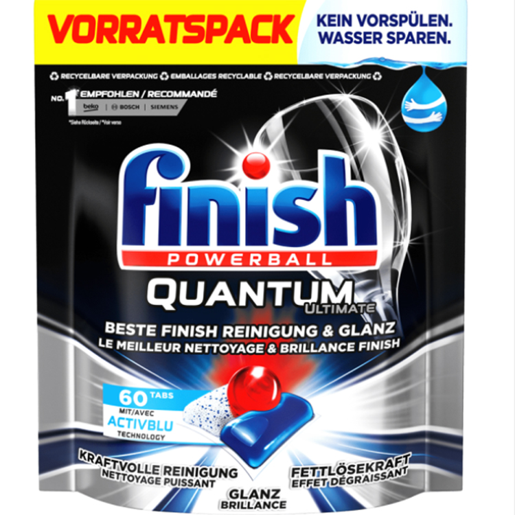 Viên Rửa Chén Bát Finish Quantum Ultimate 60 Viên