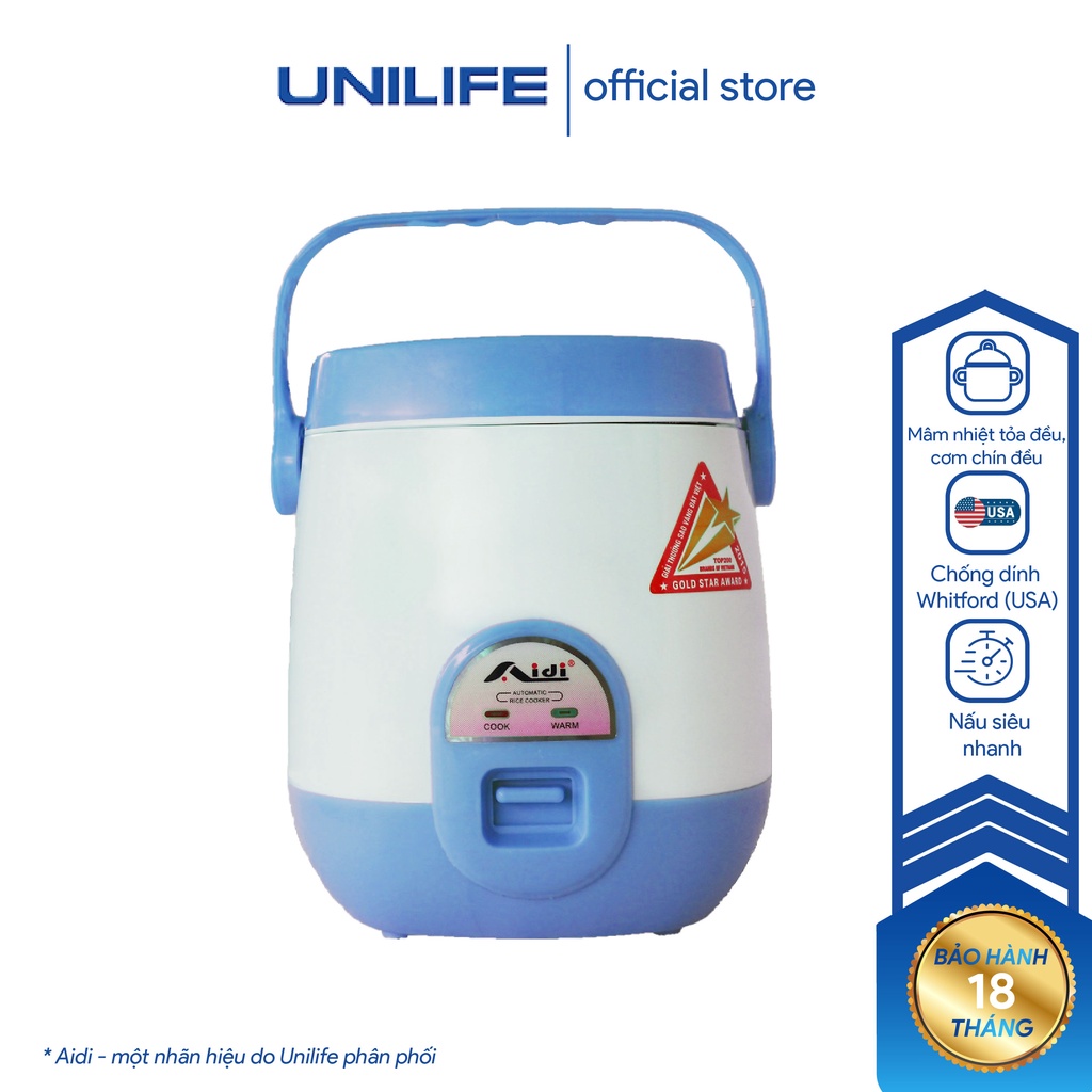 Nồi cơm điện 0.6l mini AIDI N88  Hộp cơm điện văn phòng đa năng hâm nóng thức ăn