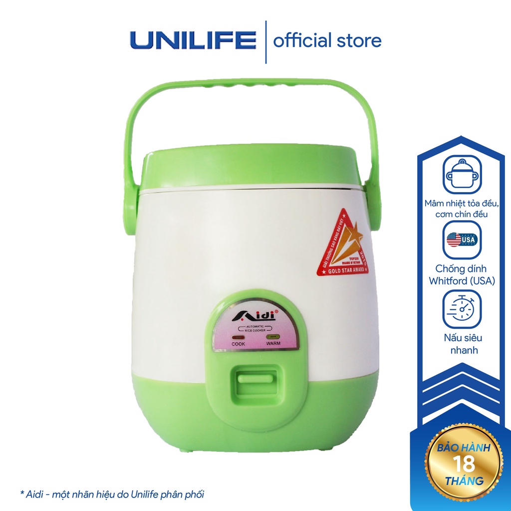 Nồi cơm điện 0.6l mini AIDI N88  Hộp cơm điện văn phòng đa năng hâm nóng thức ăn