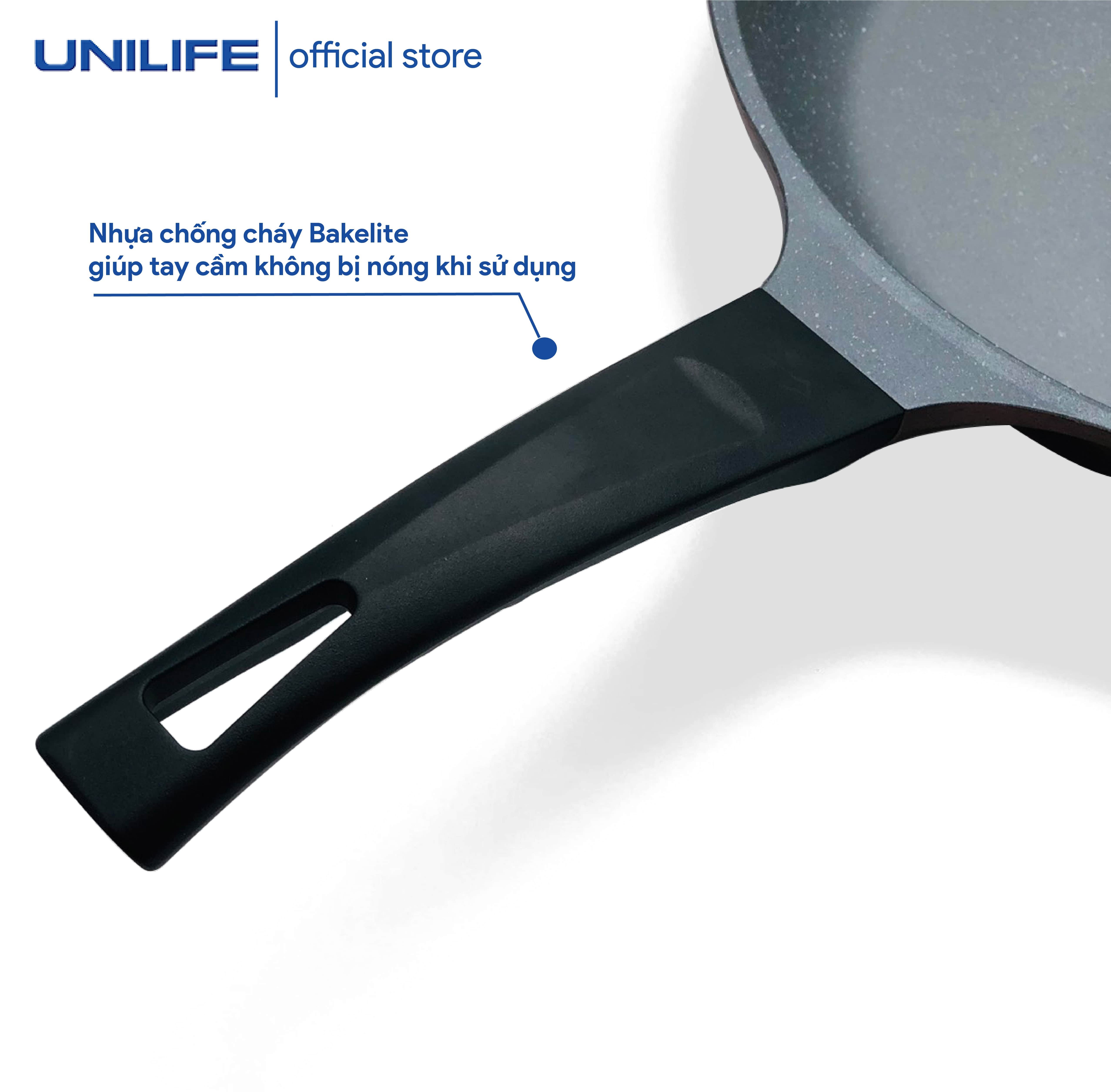Chảo Sâu chống dính vân đá Unilife: Model ULWP28 - ULWP30