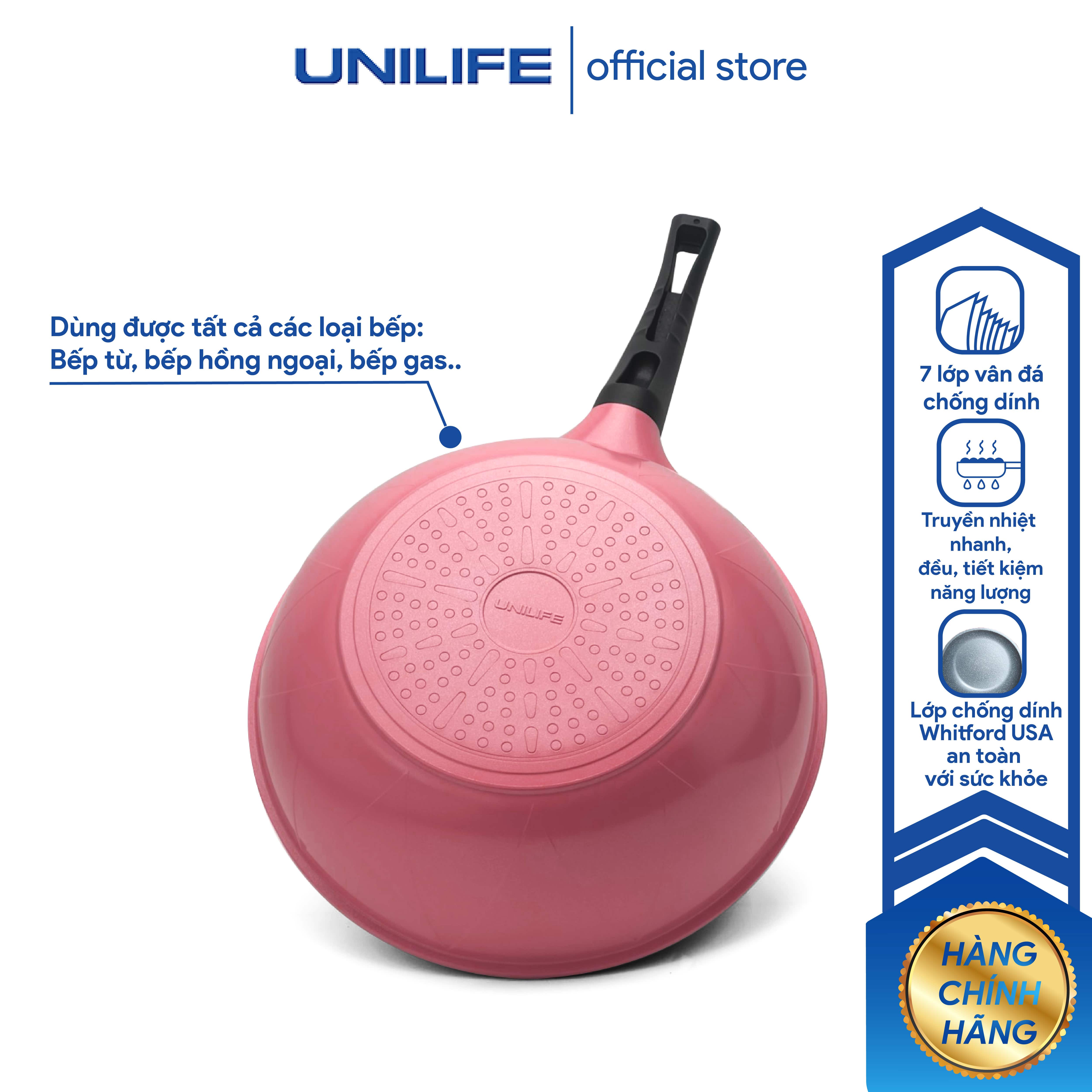 Chảo Sâu chống dính vân đá Unilife: Model ULWP28 - ULWP30