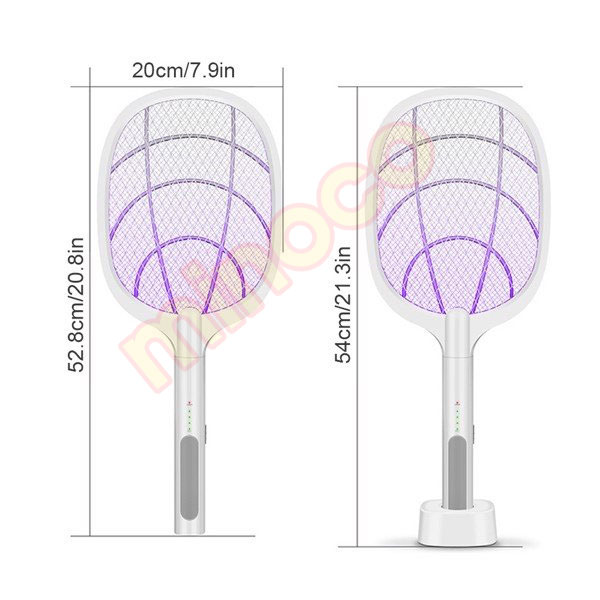 Vợt Bắt Muỗi Thông Minh 3 Trong 1 Kiêm Đèn Bắt Muỗi Tự Động