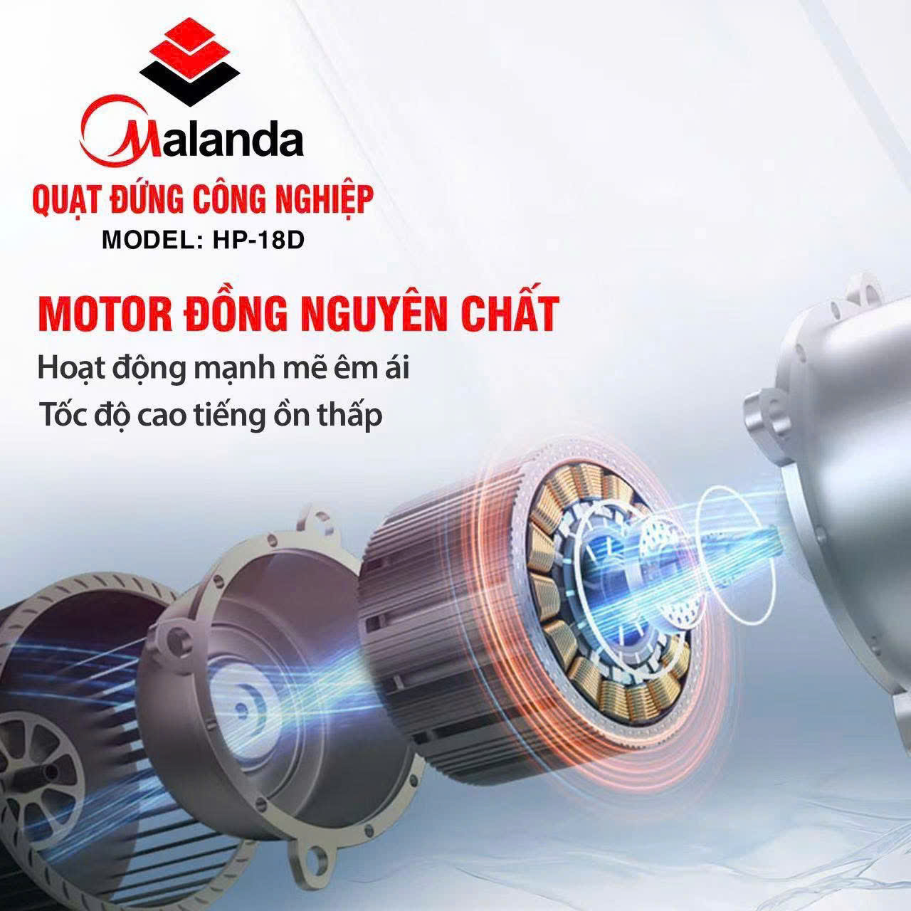 Quạt đứng Công nghiệp Malanda HP-18D (Unilife)