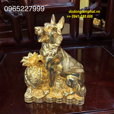 Linh vật chó dồi dào phúc lộc.