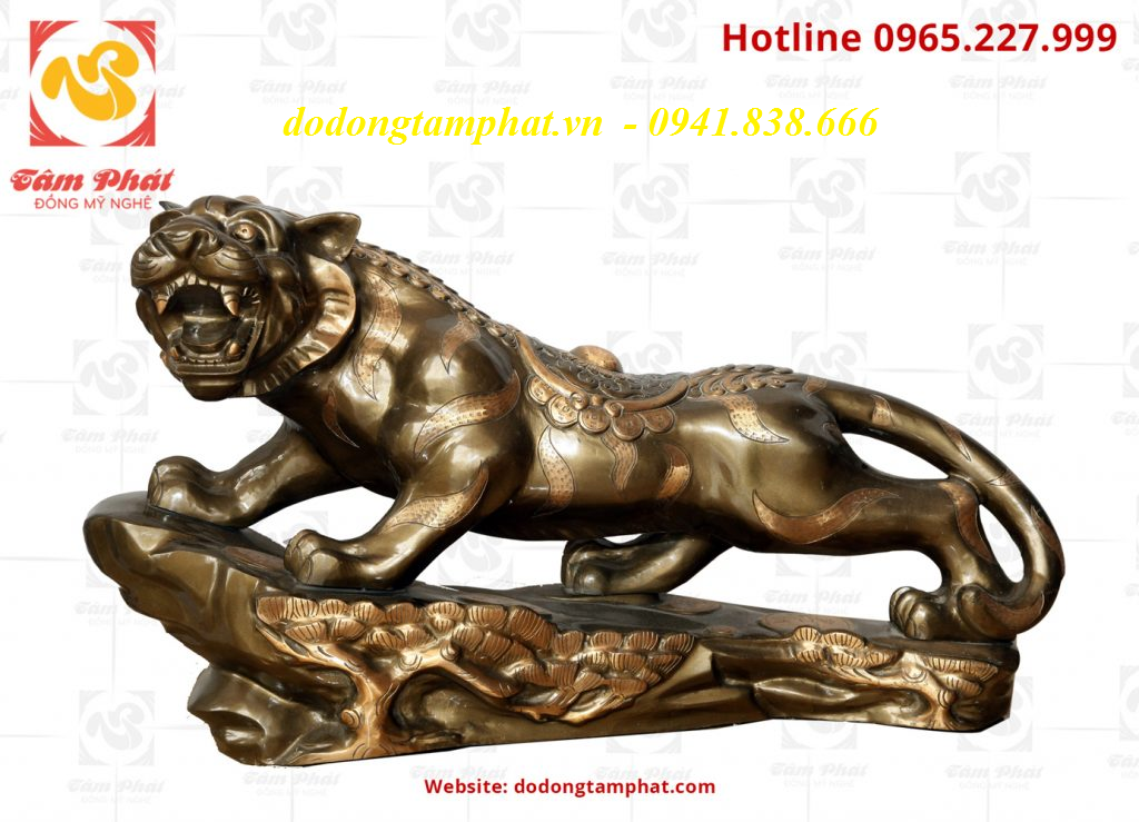 Thiết kế tượng hổ sống động.