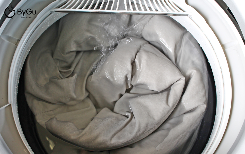 cách giặt mền bằng máy giặt
