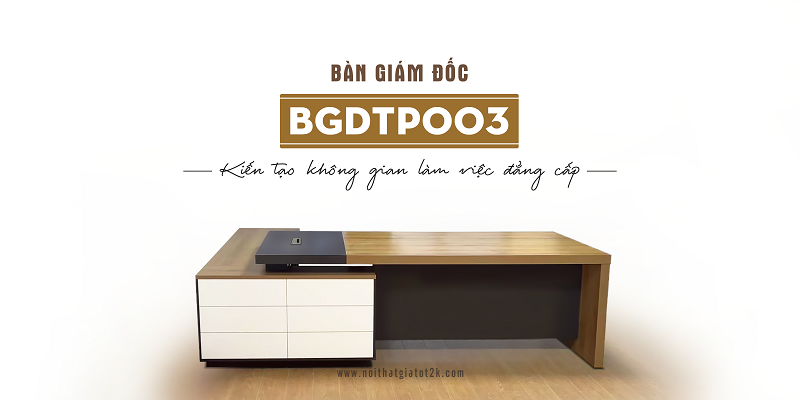 bàn giám đốc gỗ công nghiệp